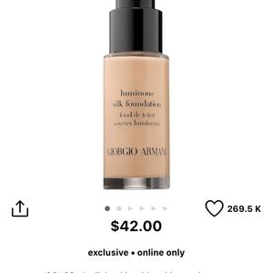 💕💕 Giorgio Armani Luminous Silk Foundation💕💕